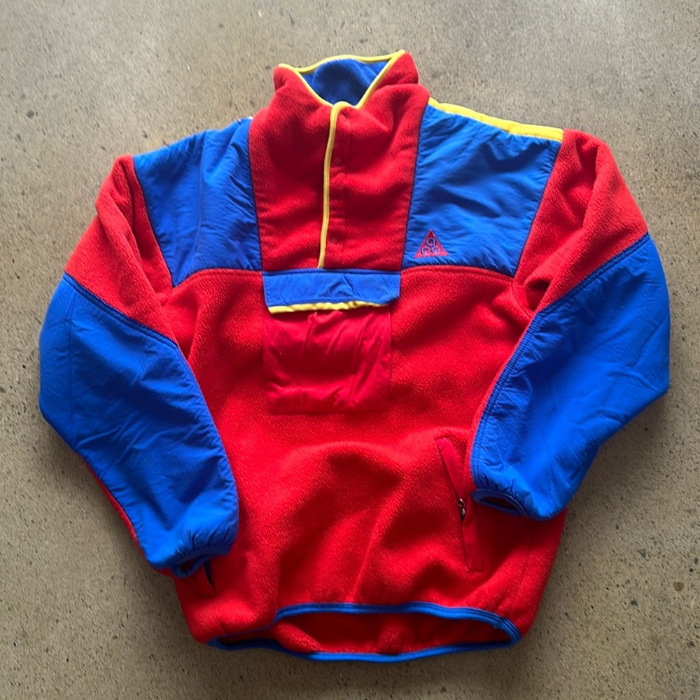 Vintage 1989 Nike ACG Devils Tower pullover fleece. Made in USA Size Large